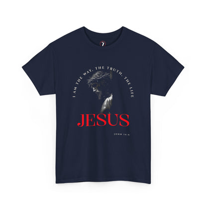 I AM the Way, the Truth, the Life Inspirational Unisex Heavy Cotton Tee
