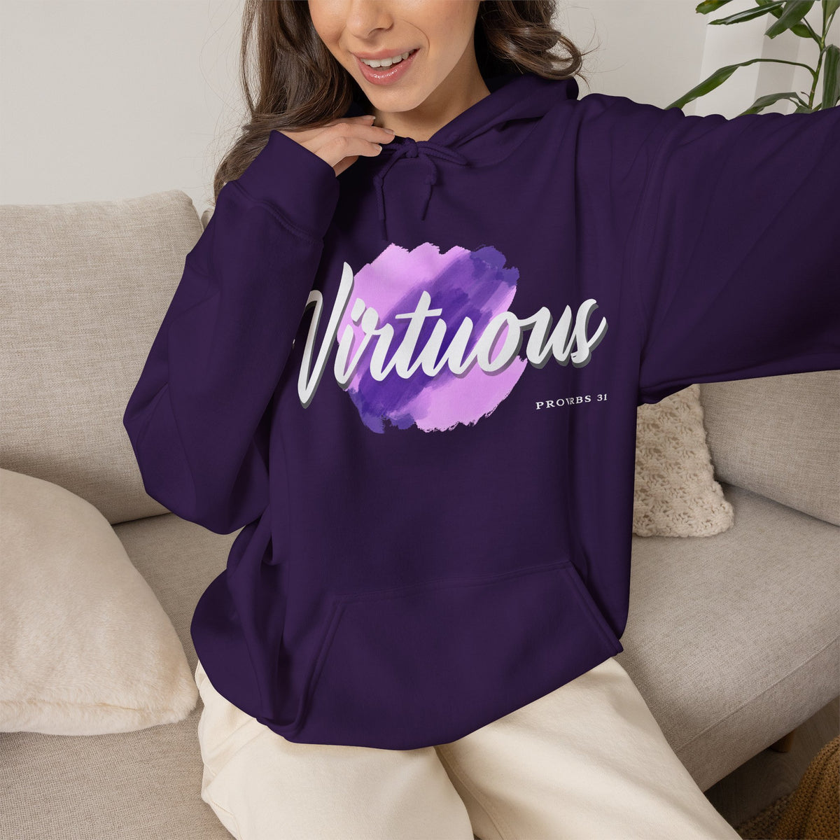 "Virtuous" Affirmation Pullover Hoodie