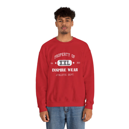 "Property of Inspire Wear" Athletic Crewneck Sweatshirt