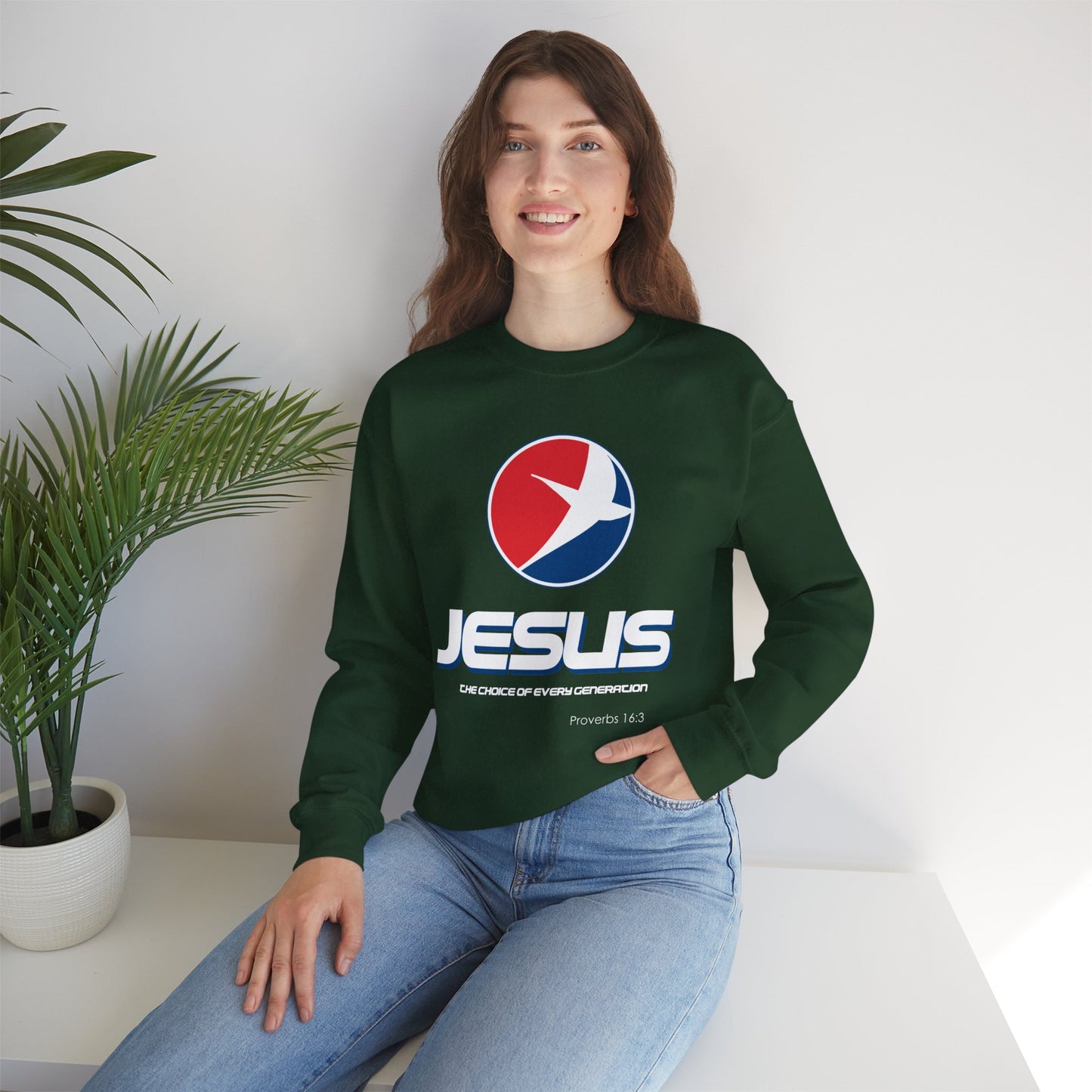 "Jesus: One Choice of Every Generation" Crewneck Sweatshirt
