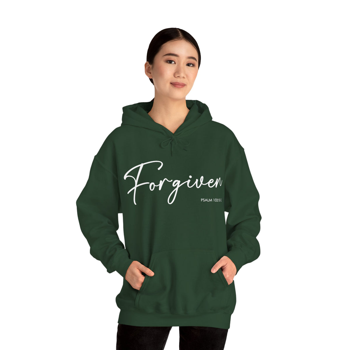 "Forgiven" Inspirational Pullover Hoodie