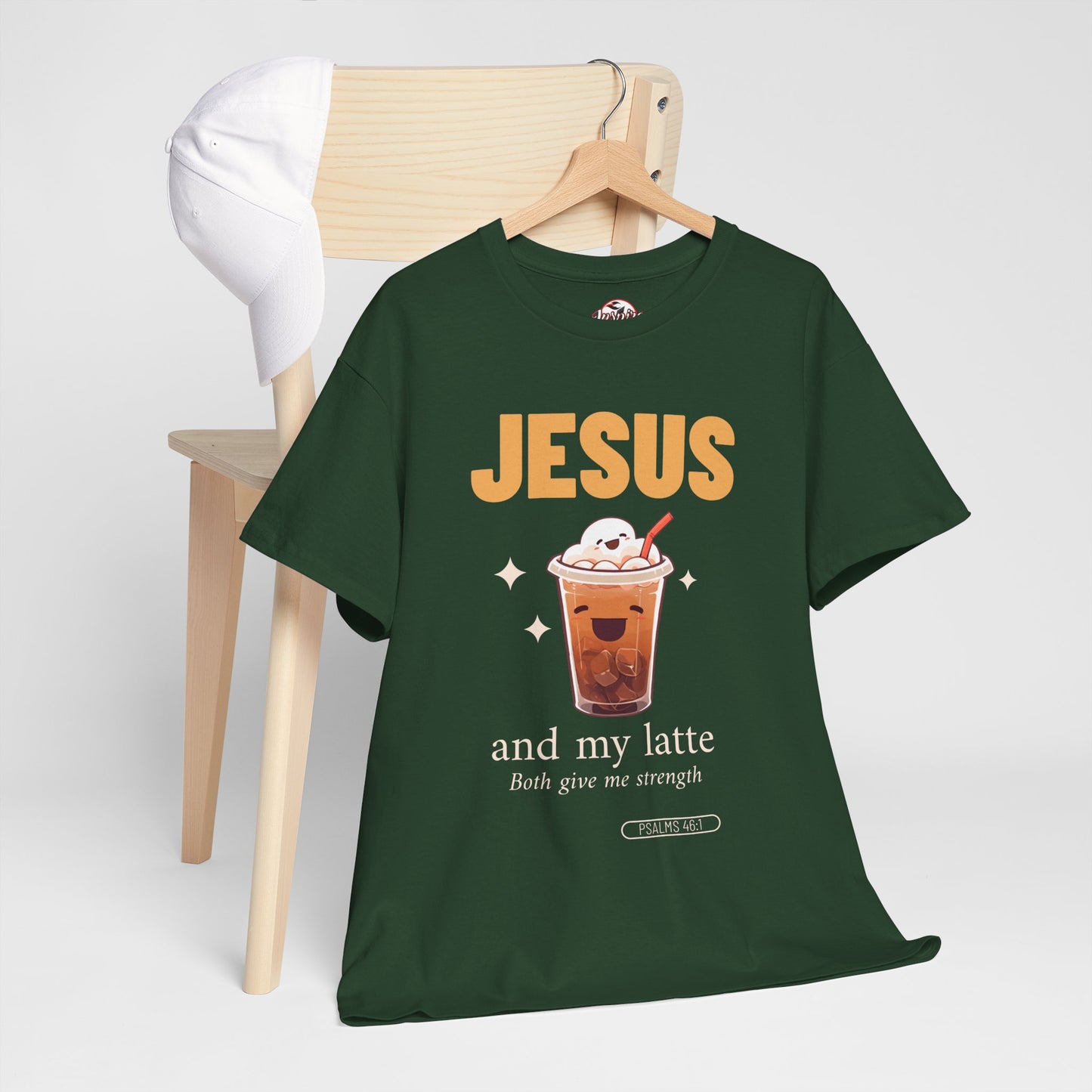 “Jesus and My Latte” Faith & Coffee Unisex Graphic Tee