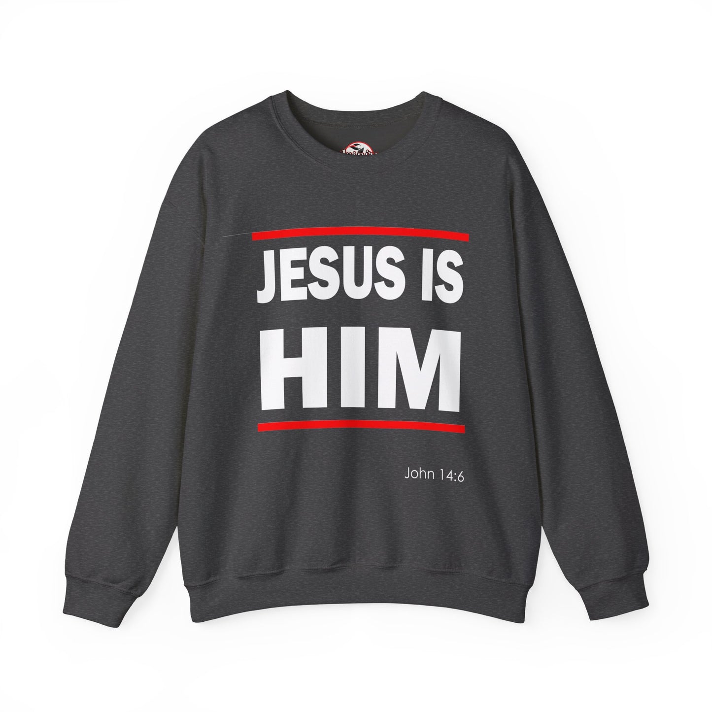 "Jesus Is Him" Inspirational Crewneck Sweatshirt