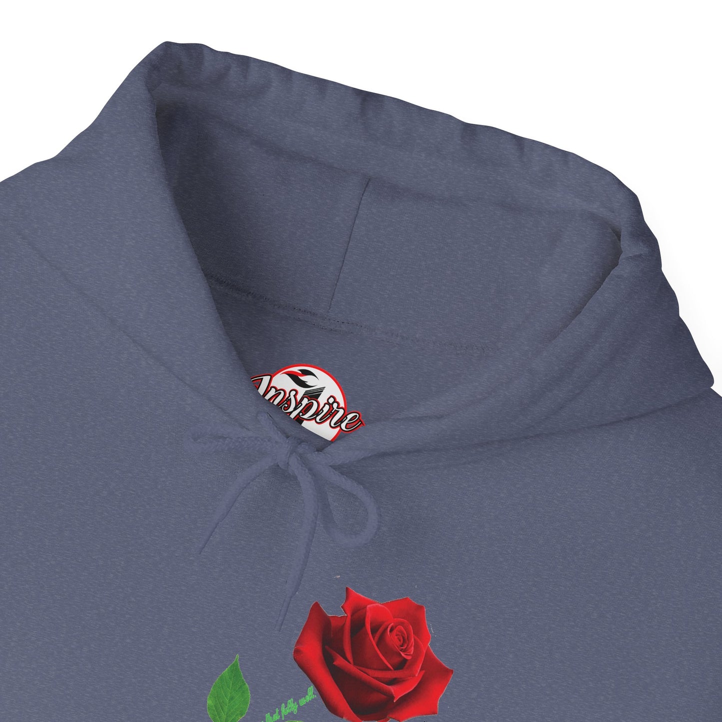 "Fearfully and Wonderfully Made" Rose Graphic Pullover Hoodie