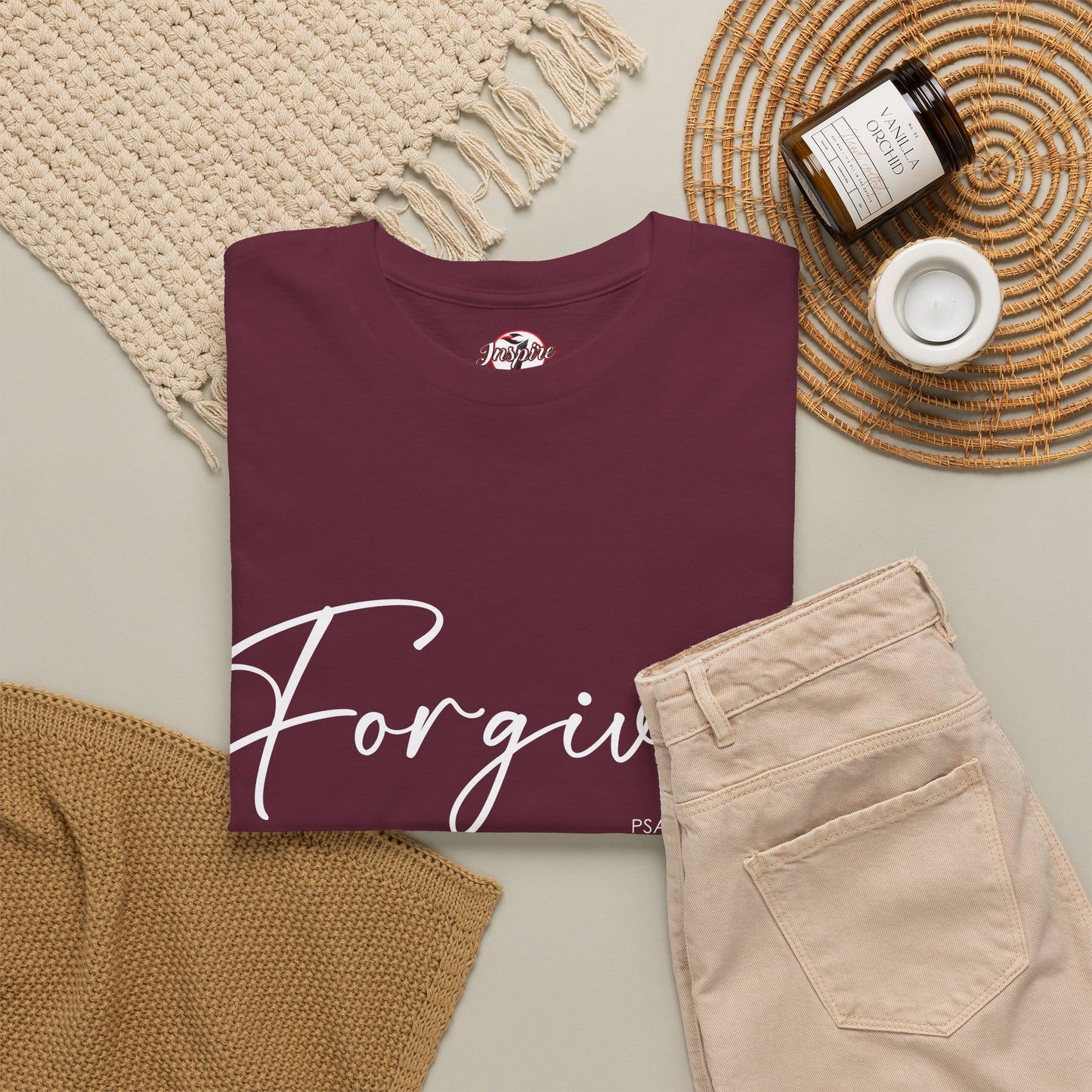 "Forgiven" Womens Christian Faith T-Shirt