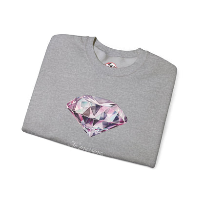 "No Pressure, No Diamond" Inspirational Crewneck Sweatshirt