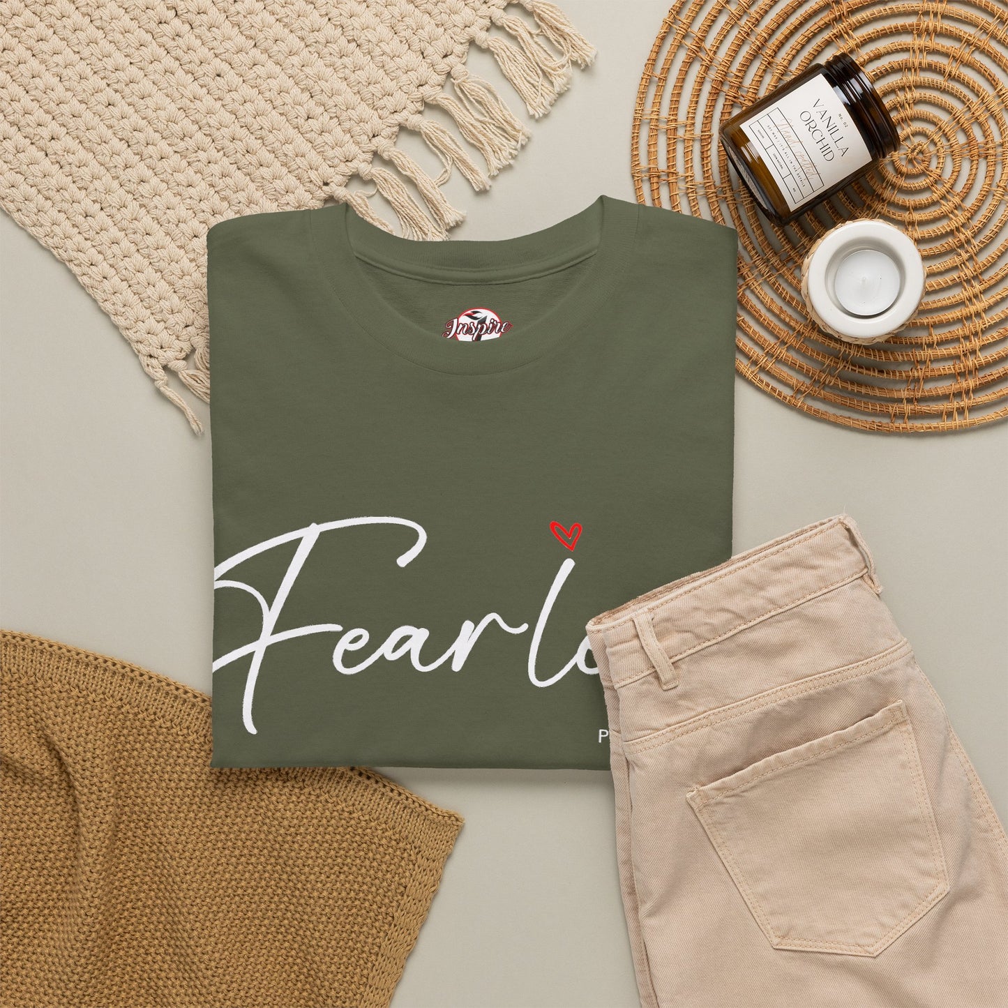 "Fearless" Inspirational Graphic T-Shirt