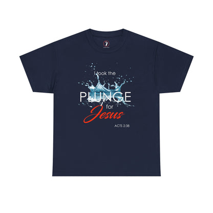 Plunge for Jesus Unisex Heavy Cotton Tee - Faith-Inspired Graphic Shirt