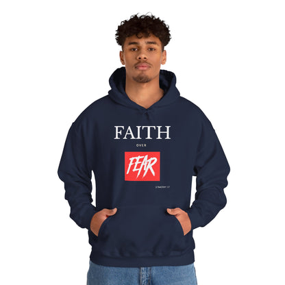 "Faith Over Fear" Inspirational Pullover Hoodie