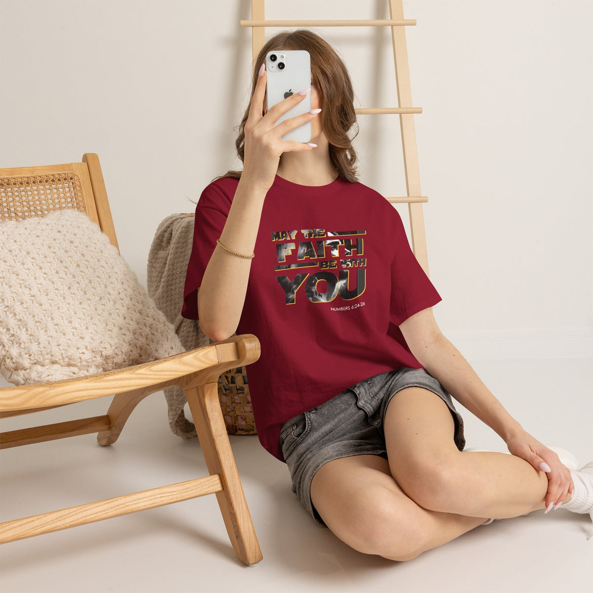 "May The Faith Be With You" Inspirational Graphic T‑Shirt