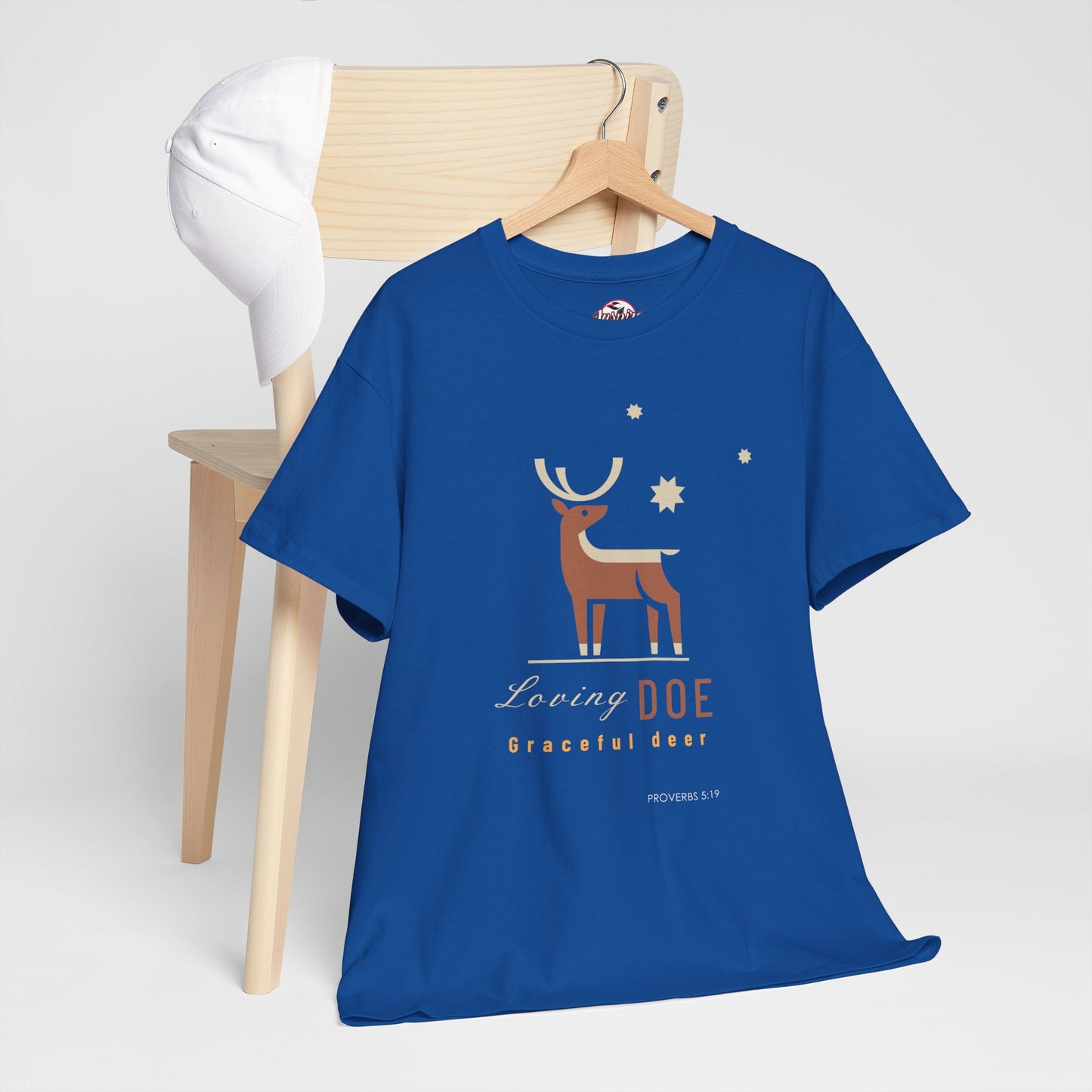 "Loving Doe Graceful Deer" Women's Inspirational Graphic T-Shirt
