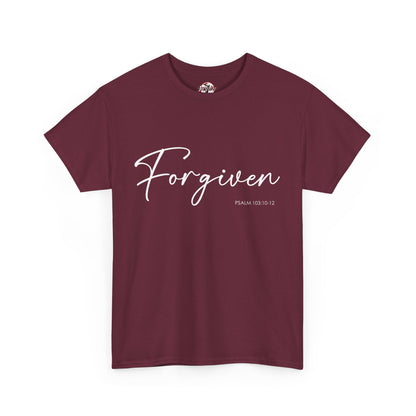 "Forgiven" Womens Christian Faith T-Shirt