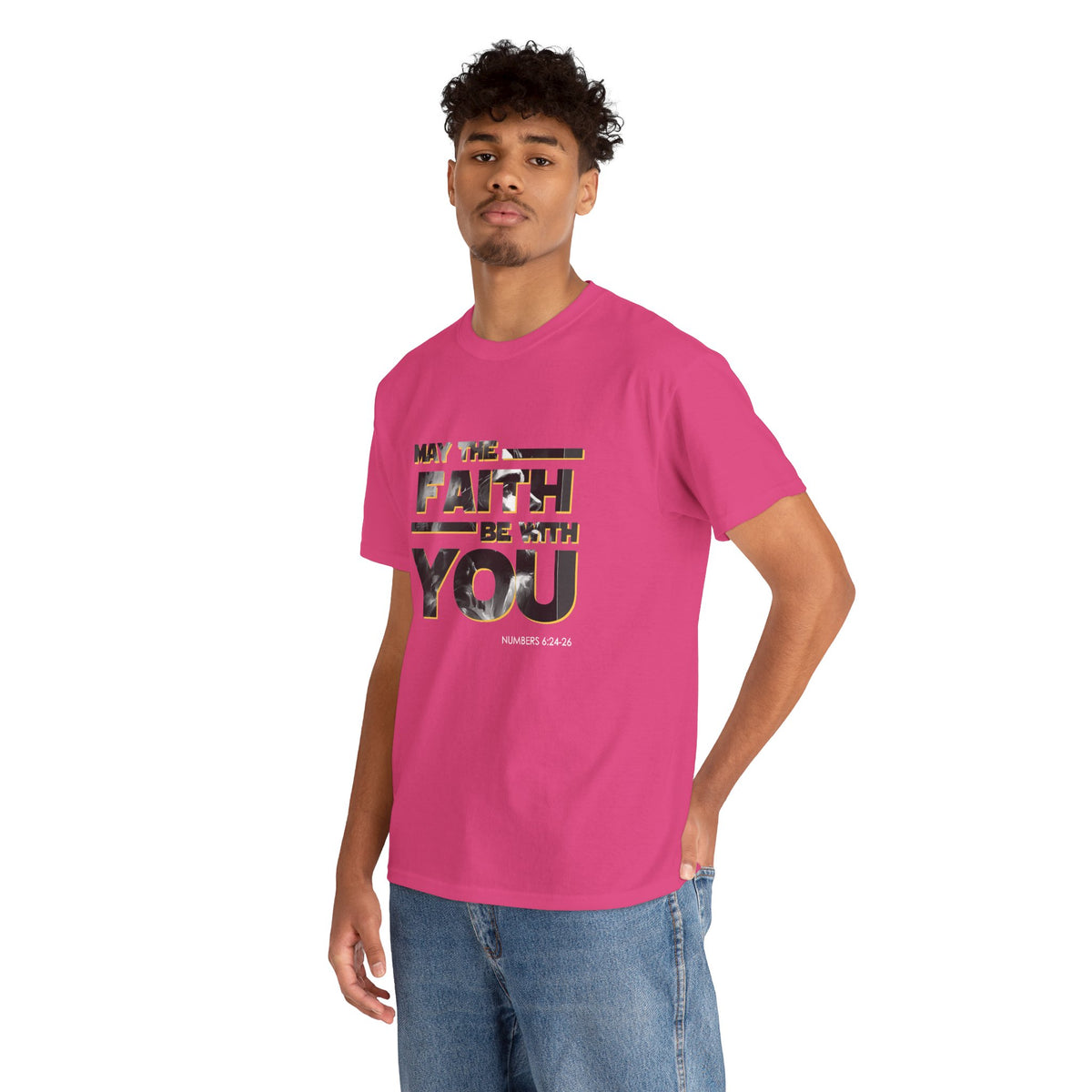 "May The Faith Be With You" Inspirational Graphic T‑Shirt