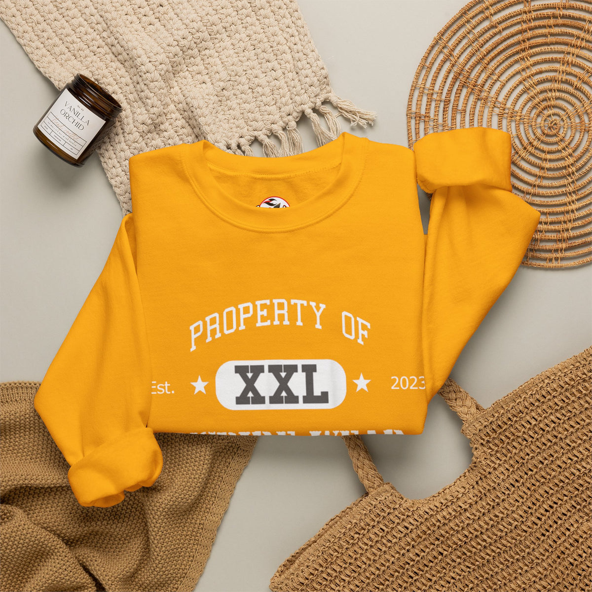 "Property of Inspire Wear" Athletic Crewneck Sweatshirt