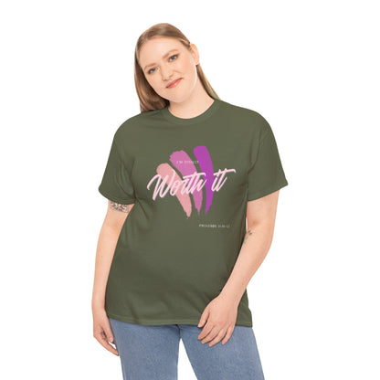 "Totally Worth It" Women's Motivational Graphic T‑Shirt