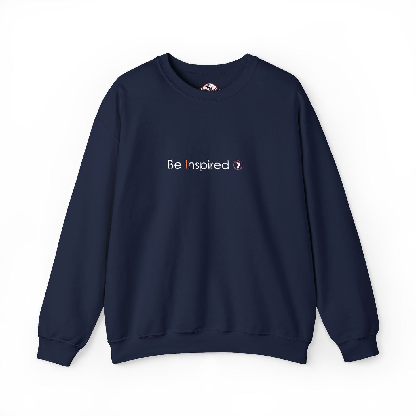 "Be Inspired" Embroidered Crewneck Sweatshirt