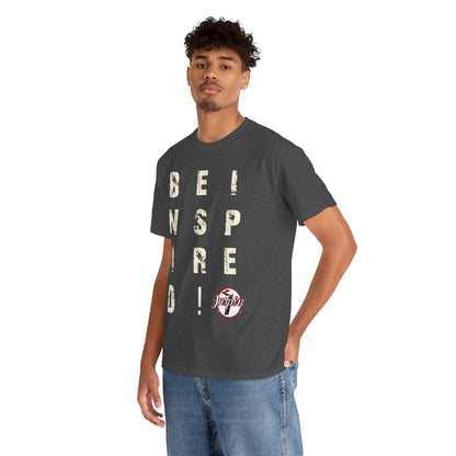 "Be Inspired" Motivational Vertical Graphic T-Shirt