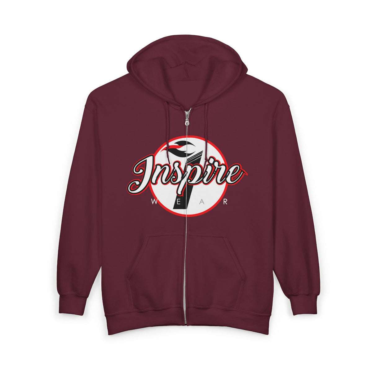 Inspire Logo Motivational Full Zip Hoodie