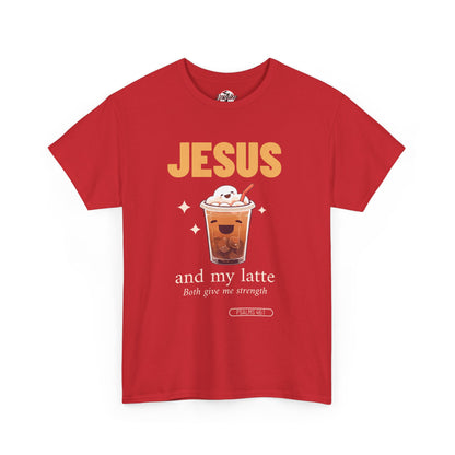 “Jesus and My Latte” Faith & Coffee Unisex Graphic Tee