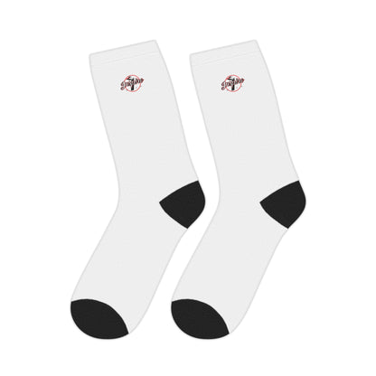 Inspire Wear White Logo Mid-Length Socks