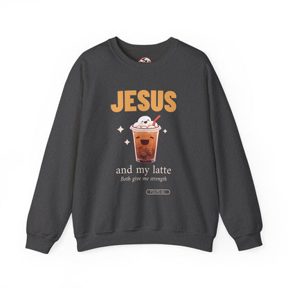 "Jesus and My Latte" Crewneck Sweatshirt