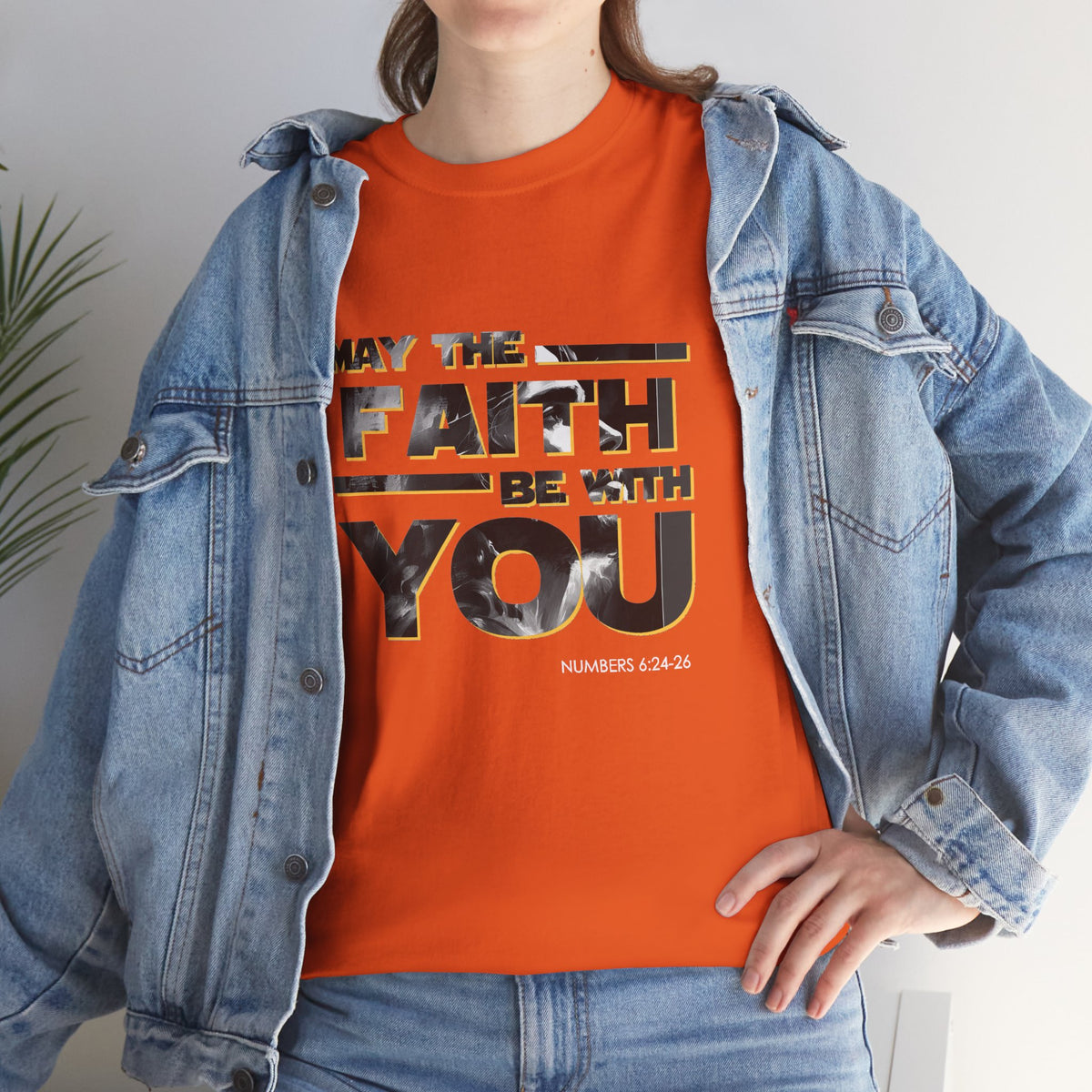 "May The Faith Be With You" Inspirational Graphic T‑Shirt