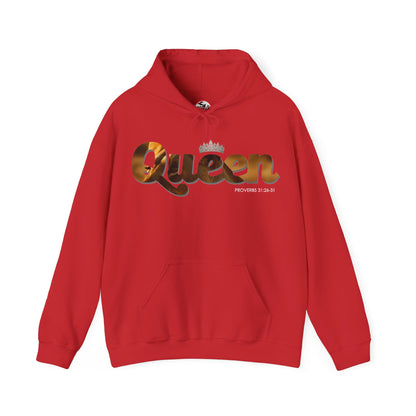 "I am Queen" Womens Affirmation Heavy Blend™ Hooded Sweatshirt