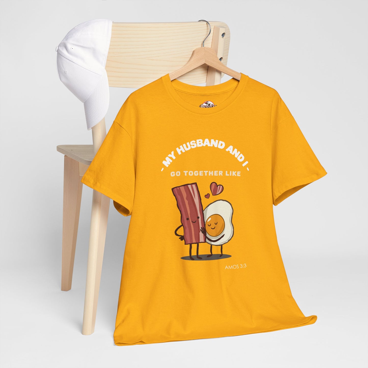 "My Husband and I Go Together Like Bacon & Eggs" Couple Breakfast Graphic Tee