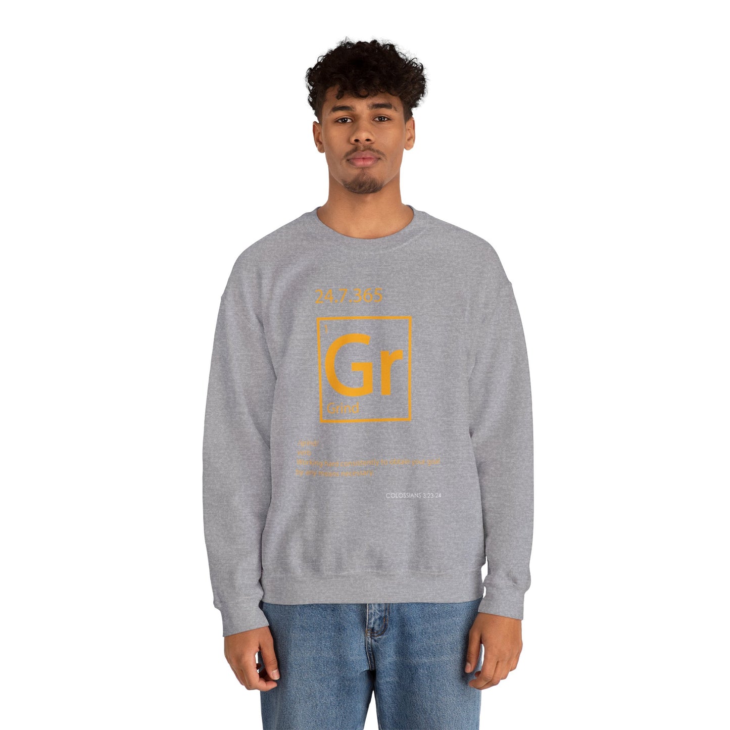 Grind 24/7/365 Motivational Element Crewneck Sweatshirt