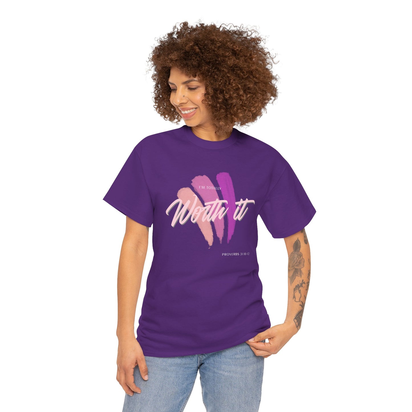 "Totally Worth It" Women's Motivational Graphic T‑Shirt