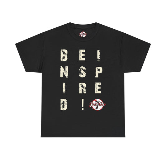 "Be Inspired" Motivational Vertical Graphic T-Shirt