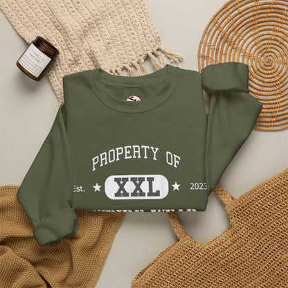 "Property of Inspire Wear" Athletic Crewneck Sweatshirt