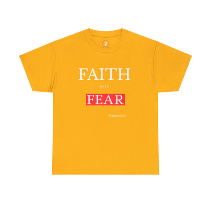 Faith over Fear Unisex Heavy Cotton Tee