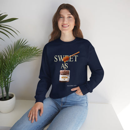 "Pleasant Words" Women's Inspirational Crewneck Sweatshirt