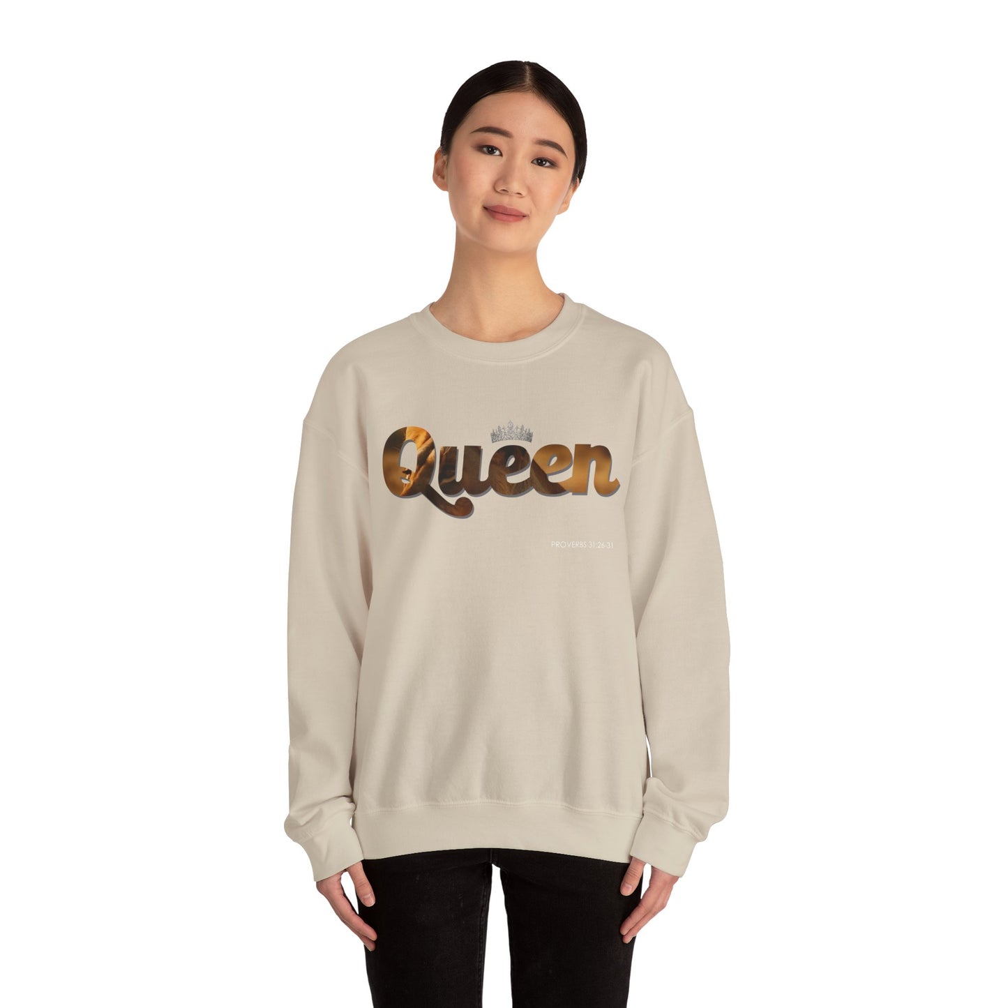 "Queen" Women's Inspirational Pullover Sweatshirt