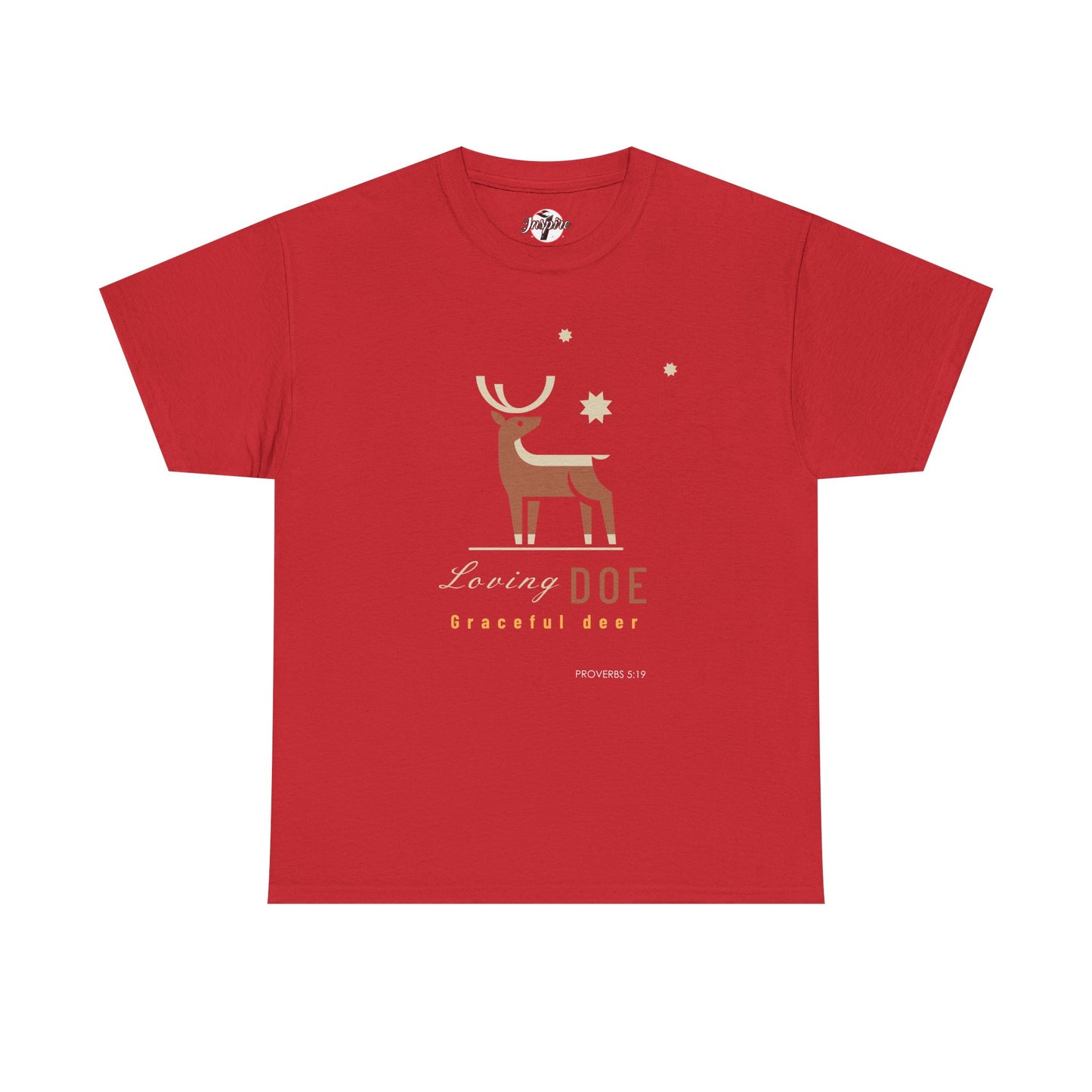 "Loving Doe Graceful Deer" Women's Inspirational Graphic T-Shirt