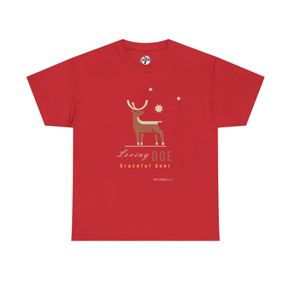 "Loving Doe Graceful Deer" Women's Inspirational Graphic T-Shirt