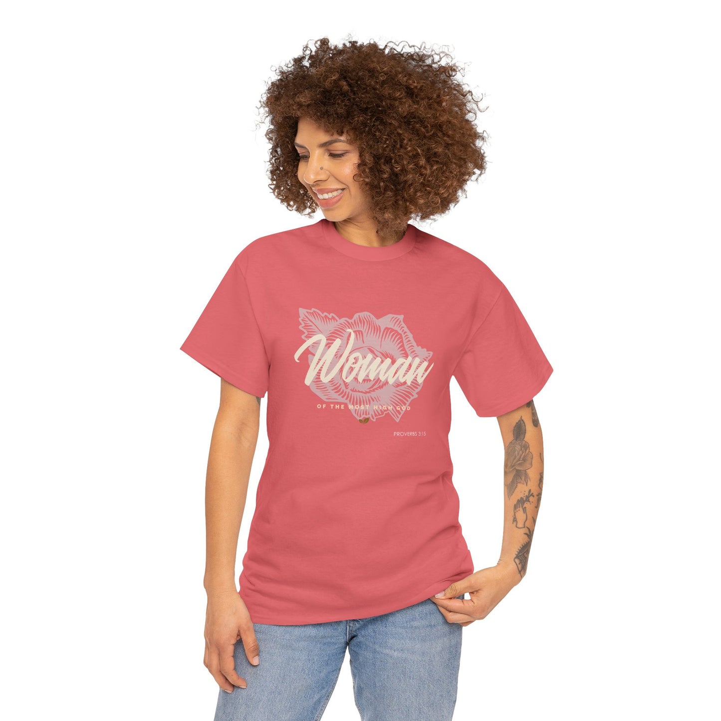 Woman of the Most High God Women's Heavy Cotton Tee