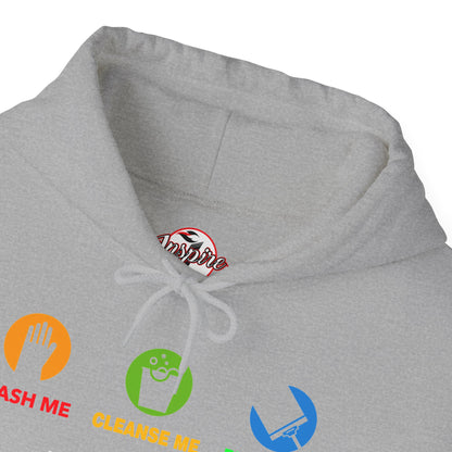 "Wash, Cleanse, Restore" Inspirational Faith-Based Hoodie