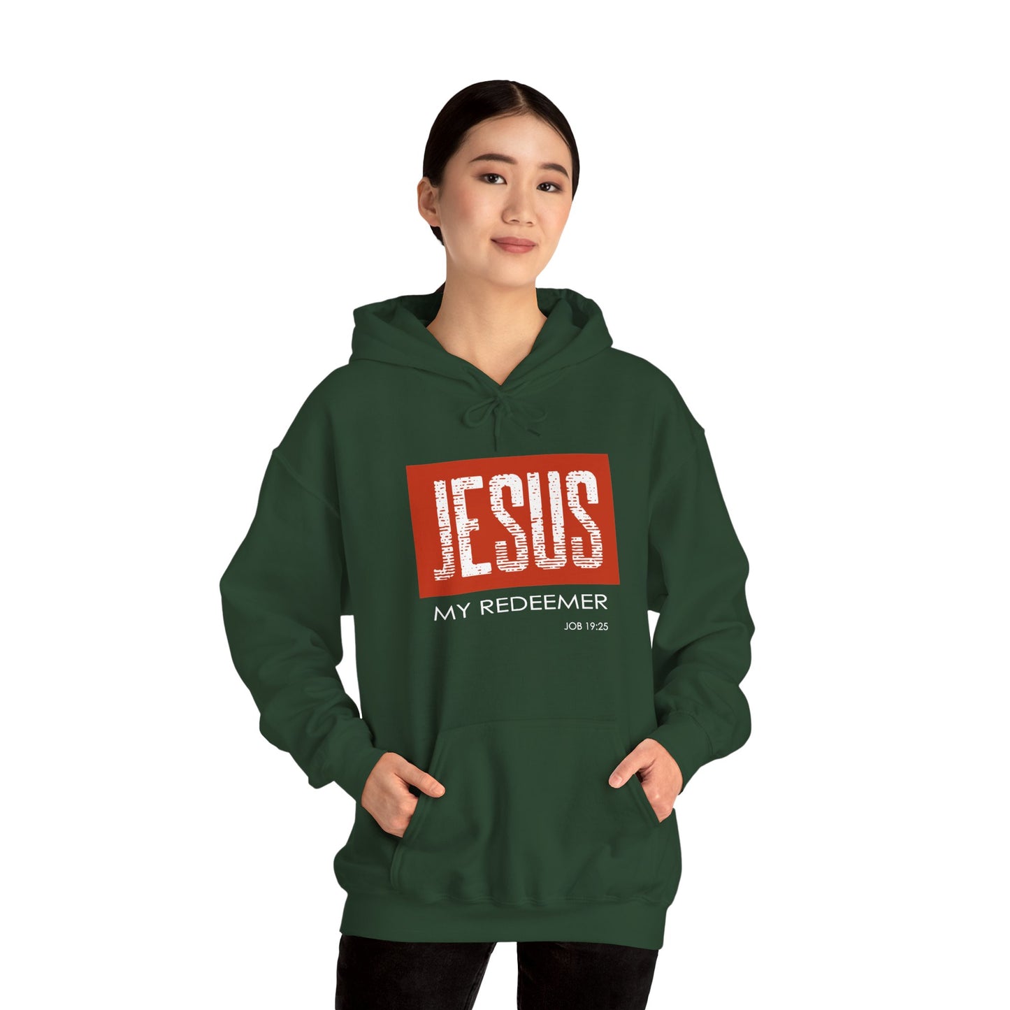 "Jesus My Redeemer" Inspirational Pullover Hoodie