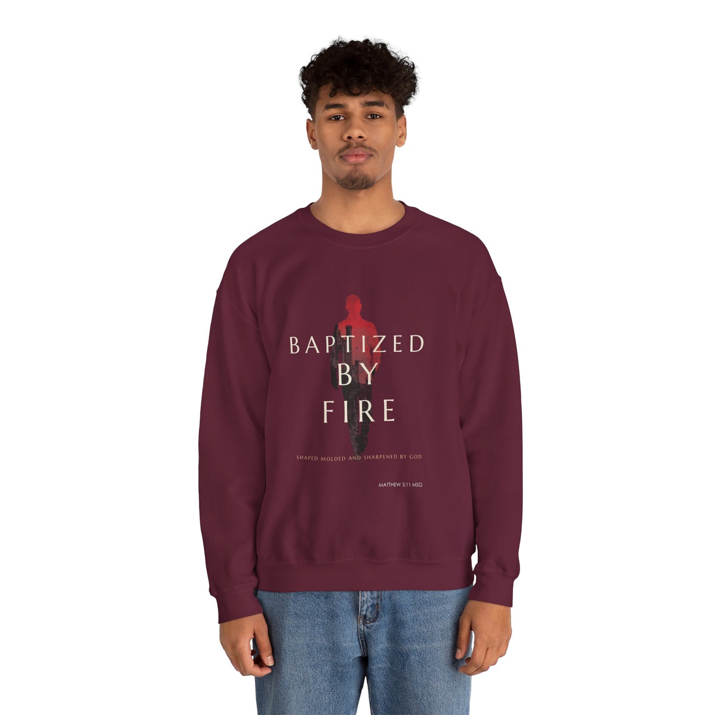Baptized By Fire Unisex Crewneck Sweatshirt