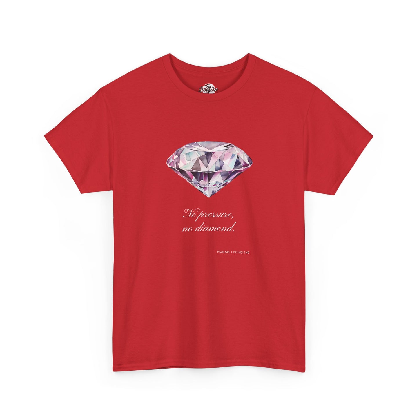 "No Pressure, No Diamond" Women's Inspirational Graphic T-Shirt
