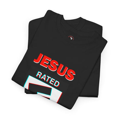 Jesus Rated E Unisex Heavy Cotton Tee Christian T-Shirt