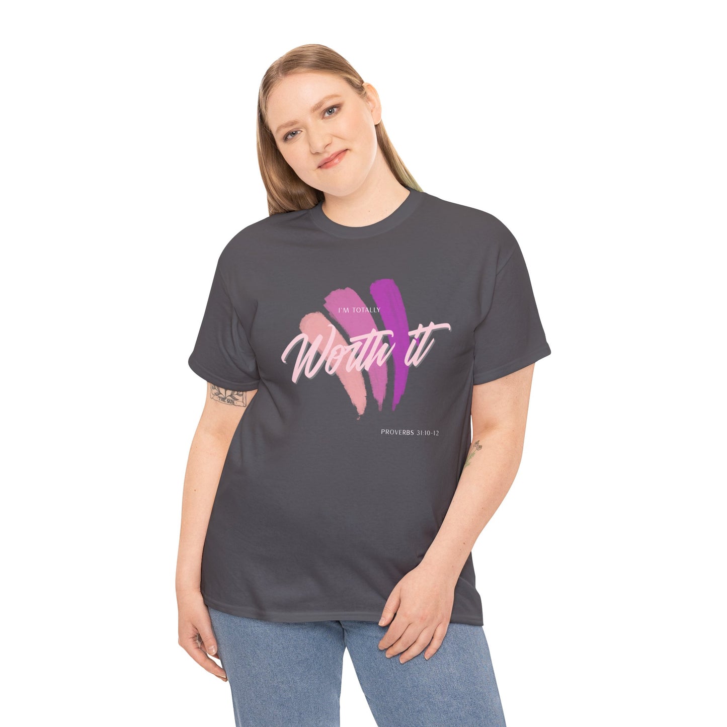 "Totally Worth It" Women's Motivational Graphic T‑Shirt