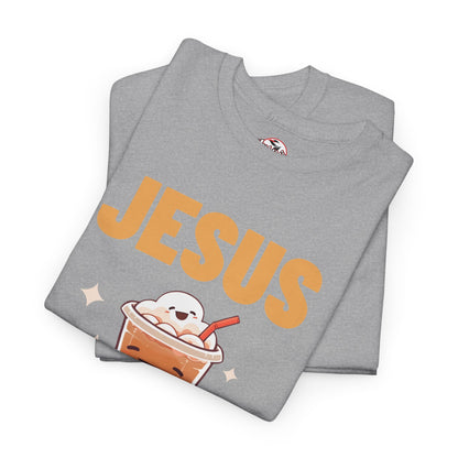 “Jesus and My Latte” Faith & Coffee Unisex Graphic Tee