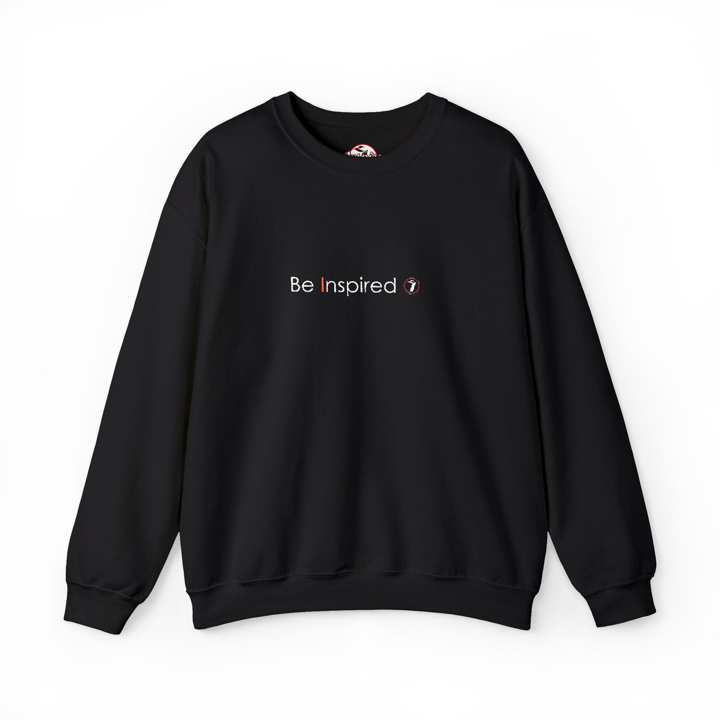 "Be Inspired" Embroidered Crewneck Sweatshirt