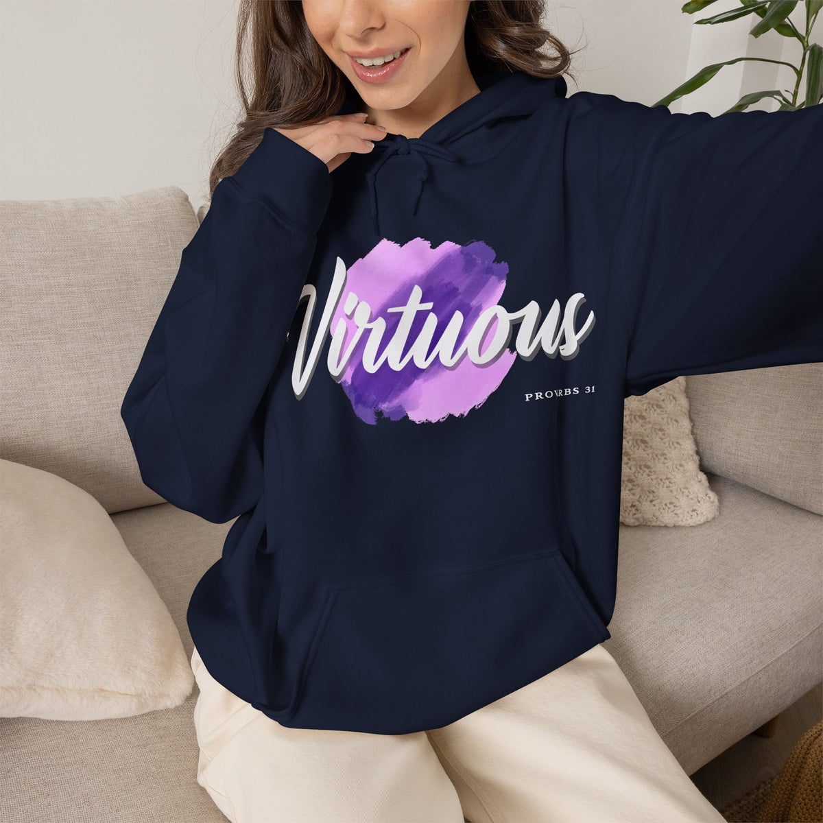 "Virtuous" Affirmation Pullover Hoodie