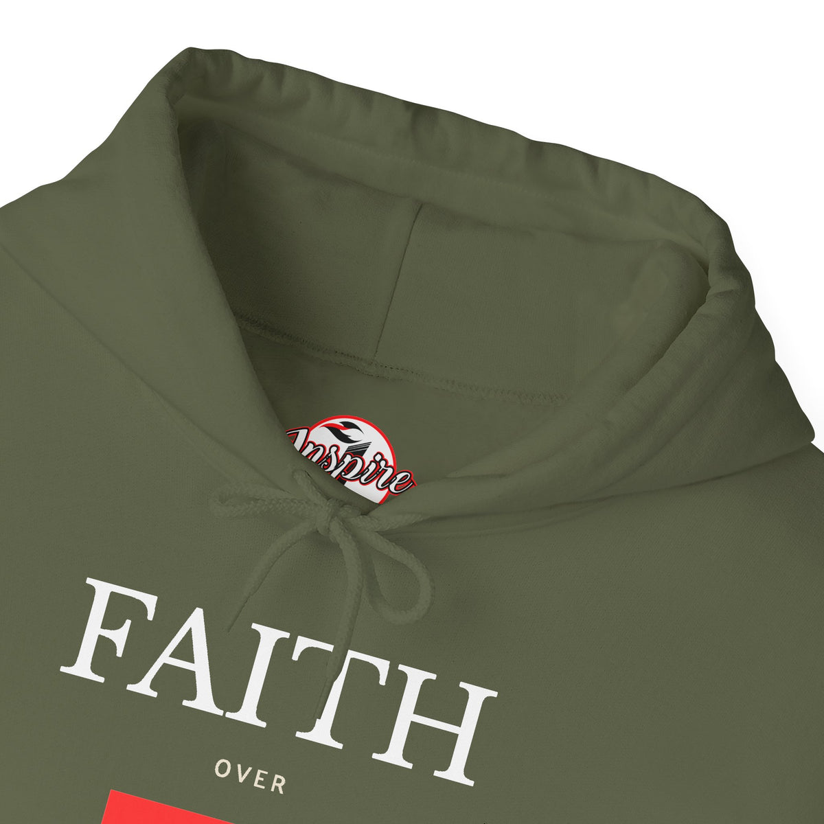 "Faith Over Fear" Inspirational Pullover Hoodie