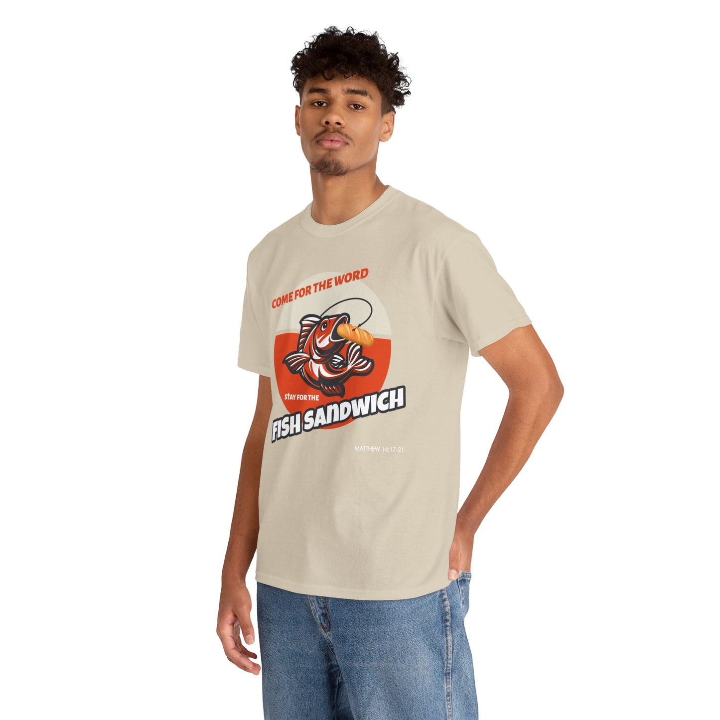 "Come for the Word" Fish Sandwich Graphic T-Shirt