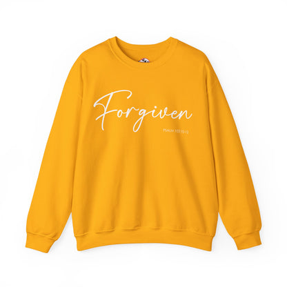 "Forgiven" Inspirational Pullover Crewneck Sweatshirt